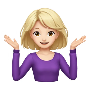 Naked anime girl dancing  sticker