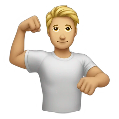 Point_at_elbow sticker