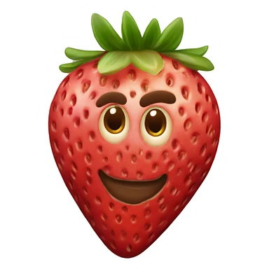 strawberries in milk chocolate sticker