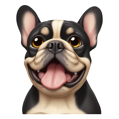 black & tan french bulldog sticker