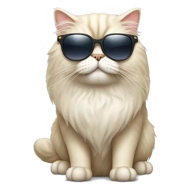 Persian cat with sunglass  sticker