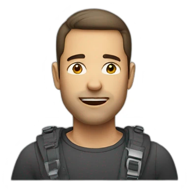 men who look clock sticker