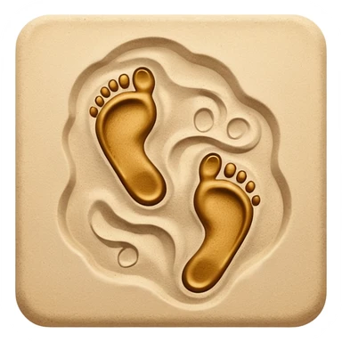 Footprints sticker