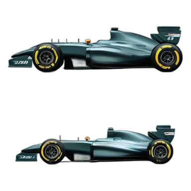 Formula one car aston martin sticker