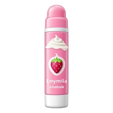 Strawberry milkshake lip balm  sticker