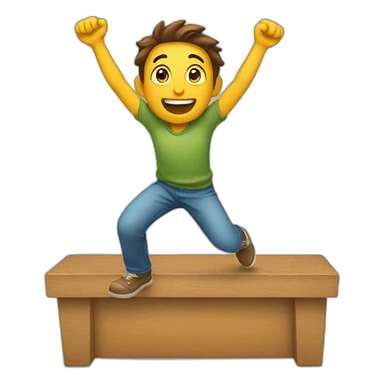 Happy and excited and freaking  sticker