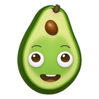 Avocado face sticker