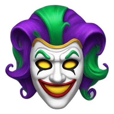Masque jocker sticker