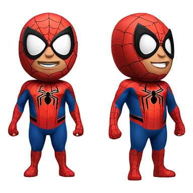fat spider man sticker
