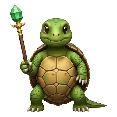 tortiose with scepter sticker