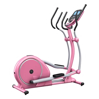 Pink elliptical machine sticker