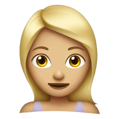 Blonde Girl in bed sticker