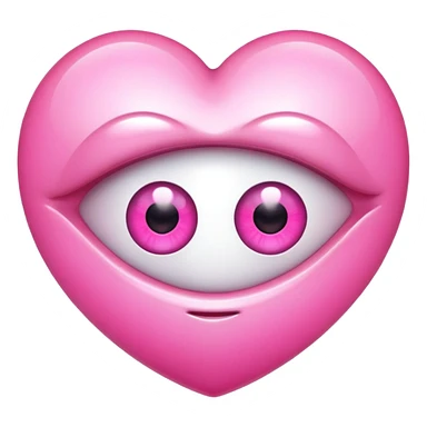 Pink heart eye  sticker