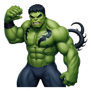 Hulk wear venom suit sticker