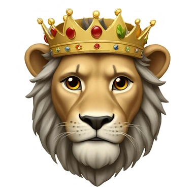 El Rey León CON UNA CORONA sticker