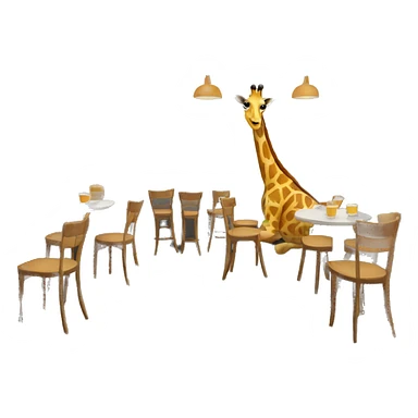 Jirafa café  sticker