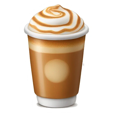 A caramel coffee latte  sticker