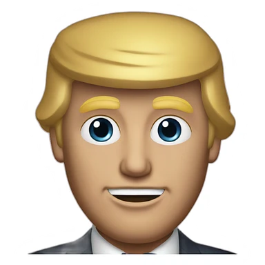 Donald Trump in the 80s sticker