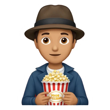 man movie theater sticker