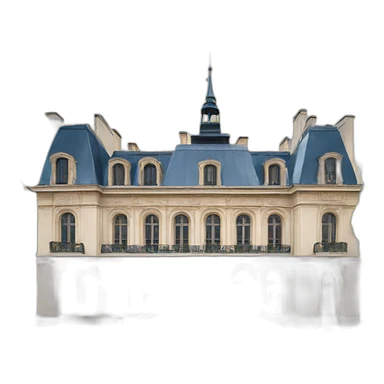 france city hall building sticker