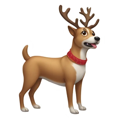 Reindeer dog sticker