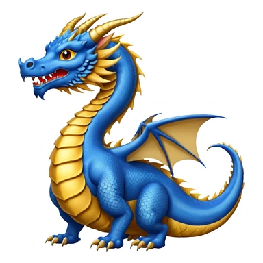 Haz un dragón azul oriental  sticker