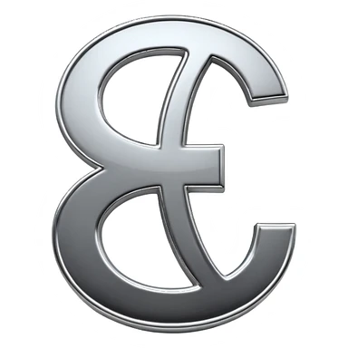 A double dollar sign emoji made of polished silver chrome, smooth metallic surface, glossy reflections, luxury swag vibe, minimal iOS emoji style, centered on white background sticker