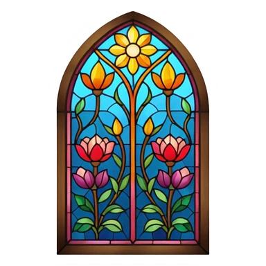 stained glass window sticker