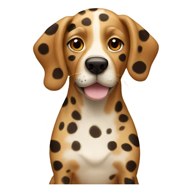 Cheetah print dog sticker