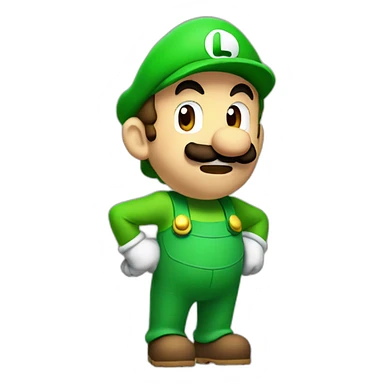 Luigi_scared sticker