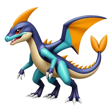 Meloetta-Garchomp-Inteleon-Pokémon-Fakémon-fusion-hybrid-creature sticker