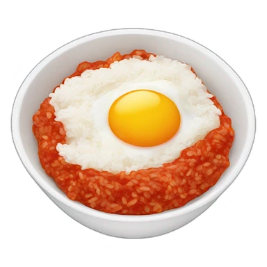 rice with fried eggs and tomato sauce sticker