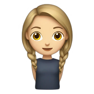 russian woman holding blinchiki sticker