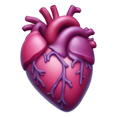 Human heart sticker