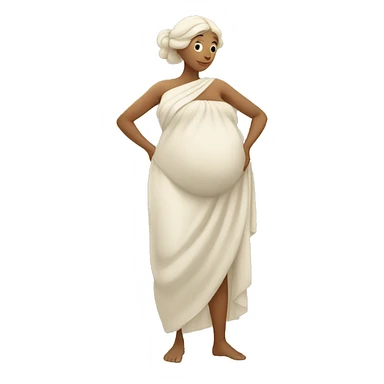 white ancient greek woman pregnant sticker