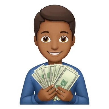 Fully enjoyment with money sticker