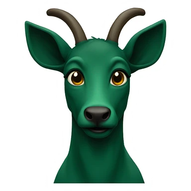 dark green hert sticker