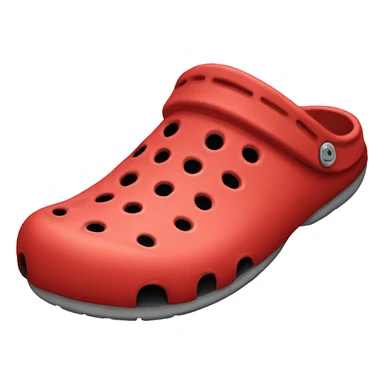 Red crocs sticker
