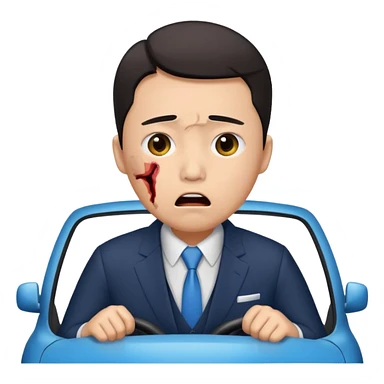 Chinese driver in accident sticker