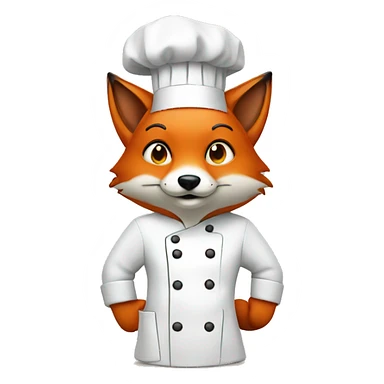 fox as a chef sticker