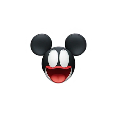 Mickey mouse scary sticker