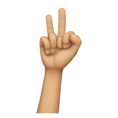 Fingers crossing  sticker