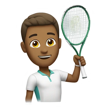 Tennis with underarm serve sticker