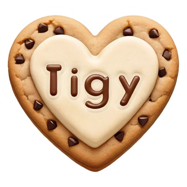 cookie heart with IGY6 written across sticker