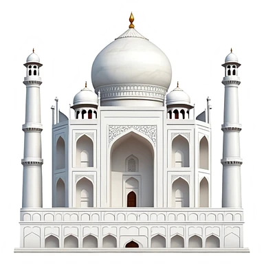 Taj Mahal monument from India sticker