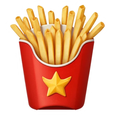 french fries with ketchup sticker