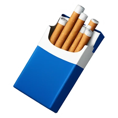 dark blue pack of cigarettes sticker