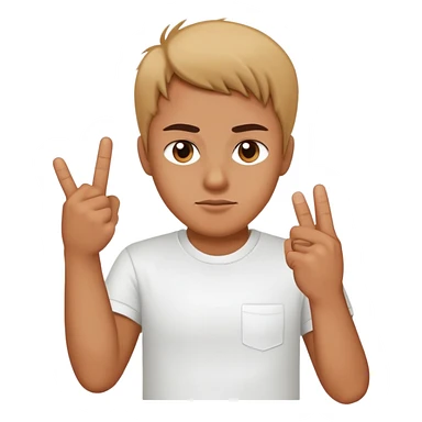 Tiny giving the middle finger sticker