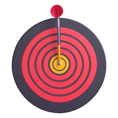 dart target bullseye sticker