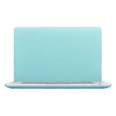 pastel blue laptop sticker